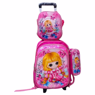 Girls 4 Piece School  Backpack set
