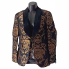 Man Tuxedo Gold and Black Formal suit