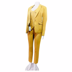 Ladies 3 Piece Formal Mustard suit