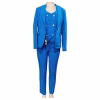 Ladies 3 Piece Formal Royal  Blue Suit