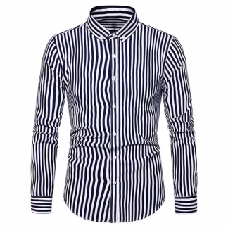 Black Stripe Long-Sleeve Shirt