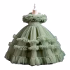 Sage Bloom Ball Gown