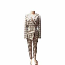 Woman 2 Piece Khaki Suit